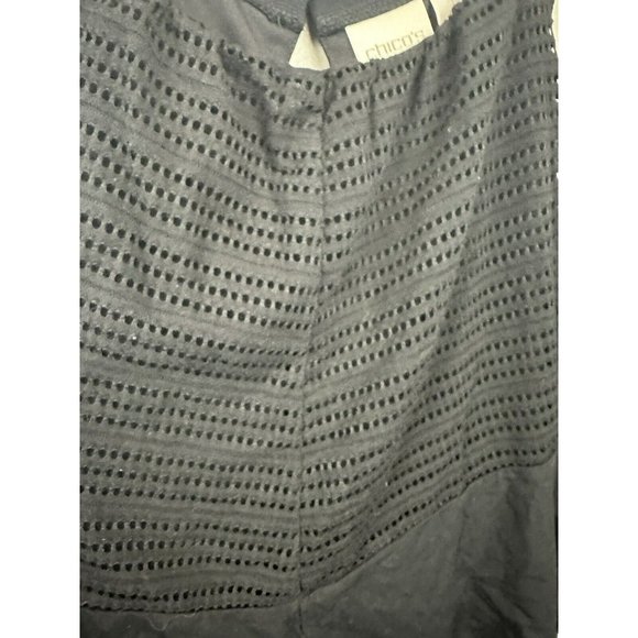 Chicos Maxi Dress Size 2 Black Sleeveless Sundress - Picture 11 of 13